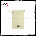 Multifunctional canvas drawstring calico pouch with high quality